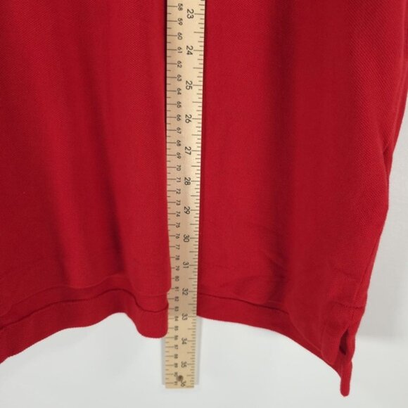 NWT POLO RALPH LAUREN CLASSIC FIT Red Mesh Polo Shirt 100% COTTON Size XL - Picture 7 of 9